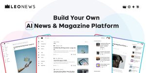 LeoNews v1.0 - KingMedia Theme - AI News, Viral Magazine & Newspaper