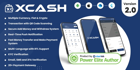XCash - Cross Platform Mobile Wallet Application | User App v2.0