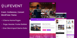 Lifevent v1.2.2 - Event Conference WordPress Theme