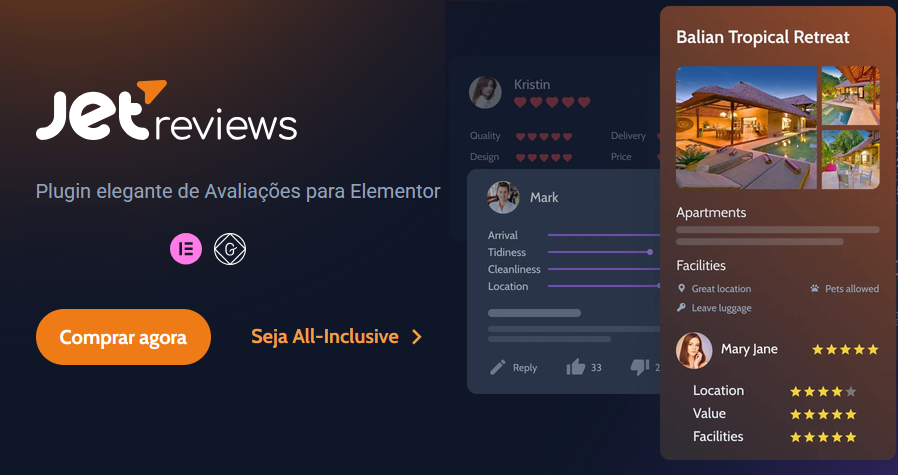 JetReviews v3.1.1 - Elegant Review Plugin for Elementor