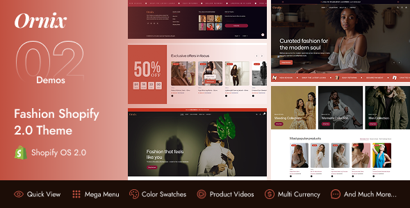 Ornix v1.0 - Fashion Shopify 2.0 Theme