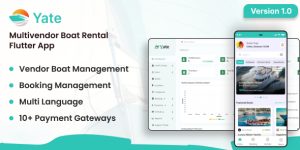 Yate v1.0 - Multivendor Boat Rental Flutter App with Admin Panel